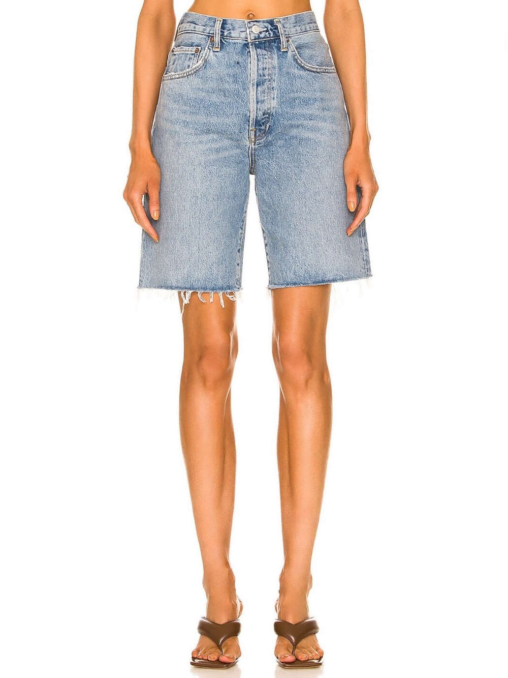 AGOLDE SIZE 27 IRA SHORT SHORTS in misunderstood A9026B-1206